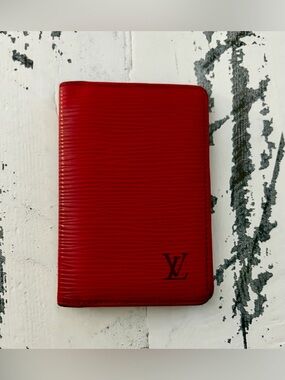 Louis Vuitton Red Epi Leather Pocket Organizer